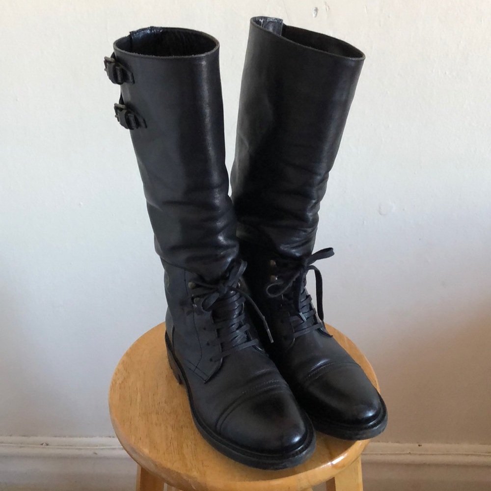 Belstaff Women’s tall moto/combat boot